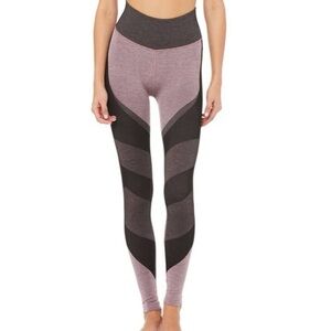 ALO Yoga High-Waist Seamless Lift Legging Quartz Heather Contrast Cool